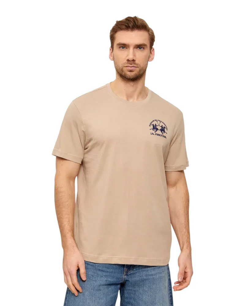 La Martina Ανδρικό T-Shirt MCR009JS388-04167 Μπεζ