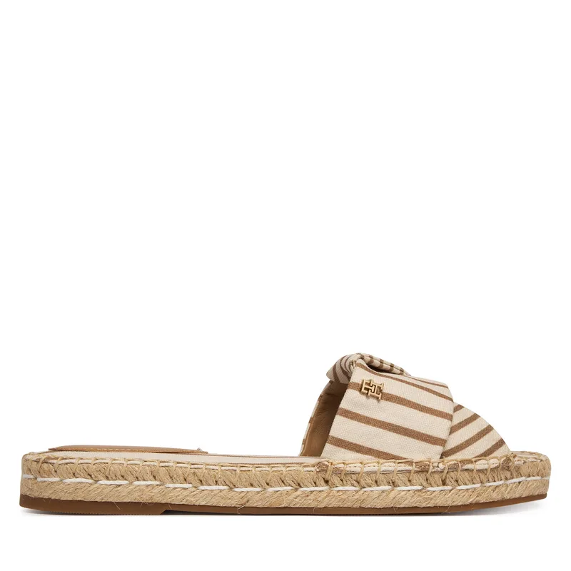 Παντόφλες Tommy Hilfiger Canvas FW0FW09140 Μπεζ