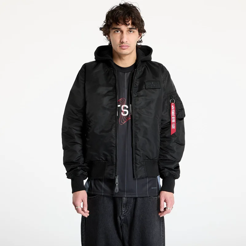 Μπουφάν Alpha Industries MA - 1 ZH Back Print Black XL