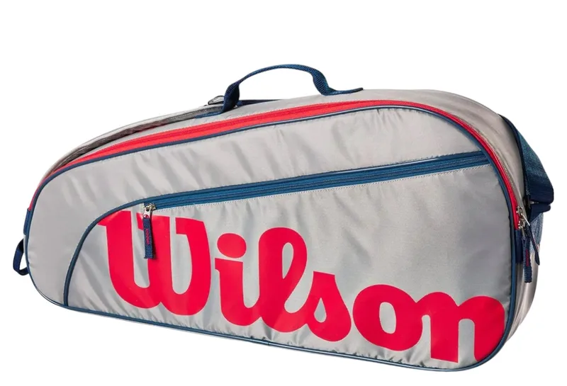 Τσάντα Τένις Wilson Junior 3 Pack Grey Eqt/Red WR8023901-00 Unisex Παιδικό