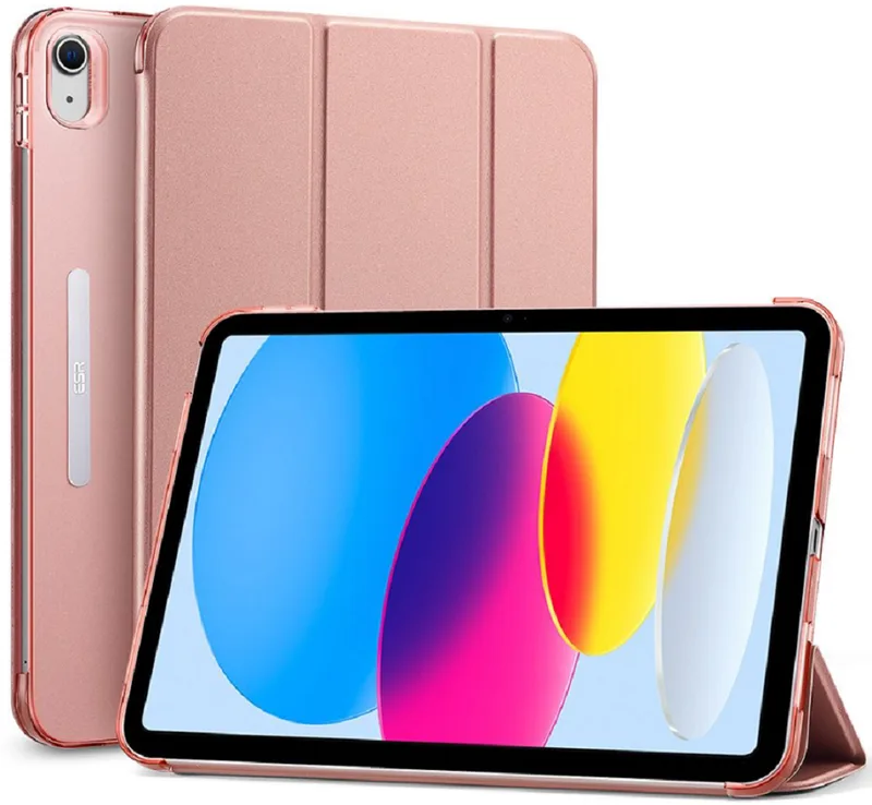 ESR Ascend Trifold Θήκη με Υποδοχή Apple Pencil - Apple iPad (A16) 11th Gen. 2025 11" / 10th Gen. 2022 10.9" - Rose Χρυσό (4894240171417)