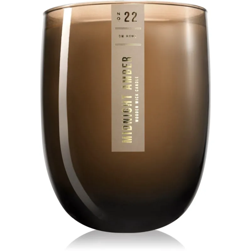 DW Home Wooden Wick Candles Midnight Amber αρωματικό κερί 488 γρ