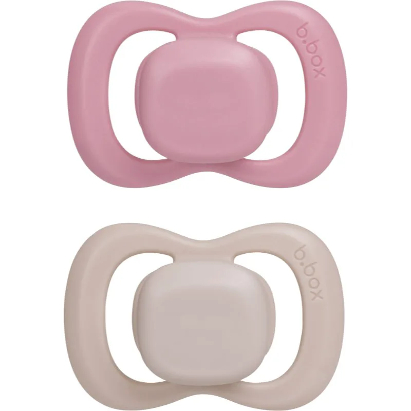 B.Box Silicone 0-6m πιπίλα Berry/Blush 2 τμχ