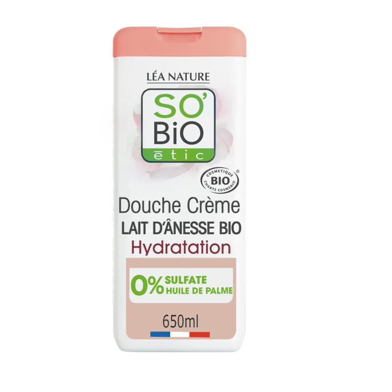 LÉa nature so bio étic Shower Cream with Donkey Milk, 650 ml