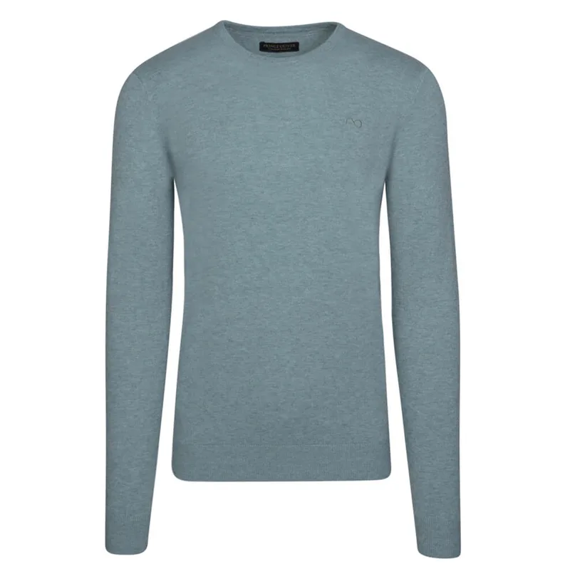 Premium Πουλόβερ Mint Cashmere Blend Round Neck (Modern Fit)