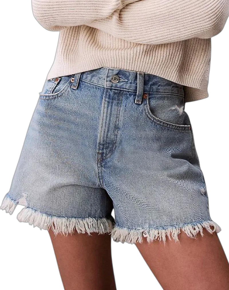 Γυναικεία 90s Τζιν Βερμούδα Γαλάζια Calvin Klein LV047F765G-XHE