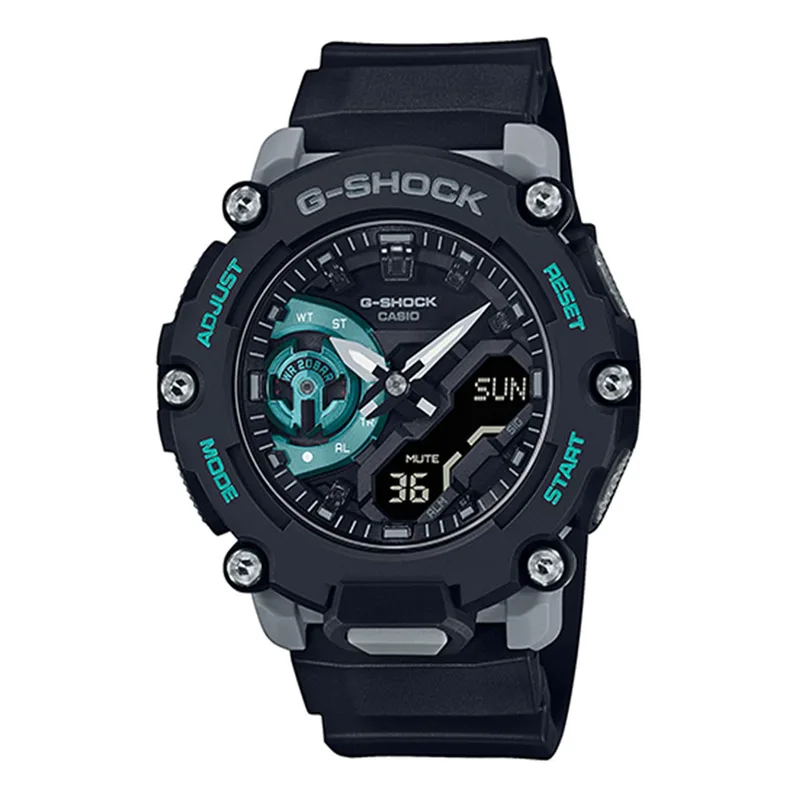 CASIO G-Shock AnaDigi Black Rubber Strap GA-2200M-1AER