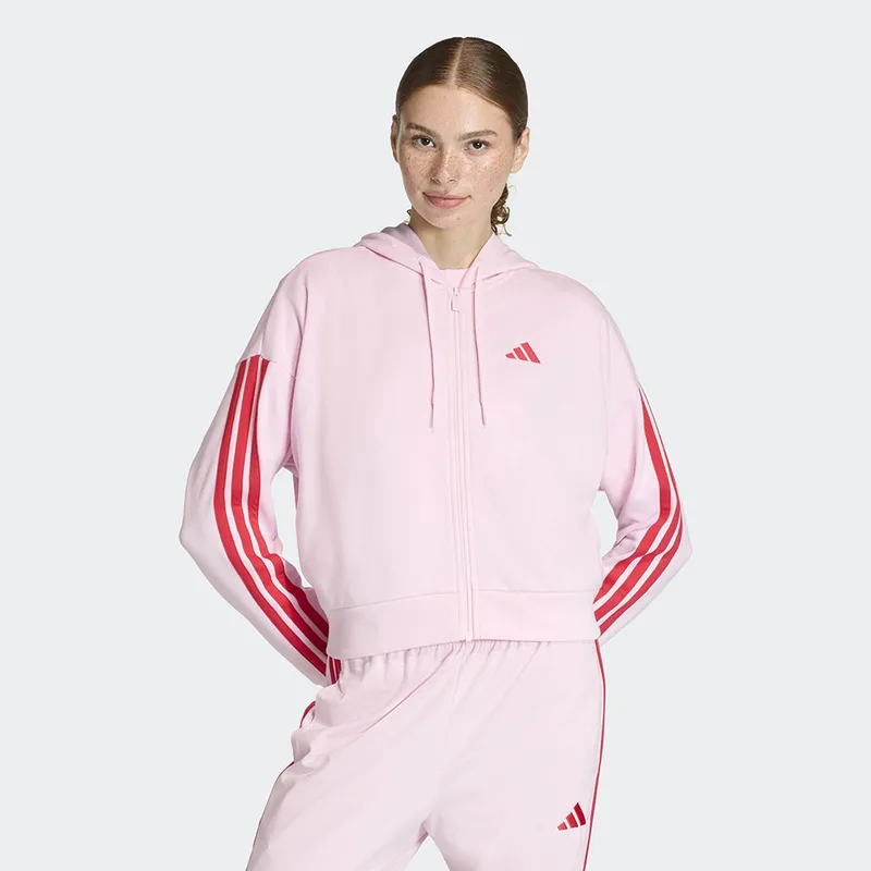 adidas sportswear W Essentials 3-Stripes French Terry Full-Zip Hoodi (9000258448_91293)
