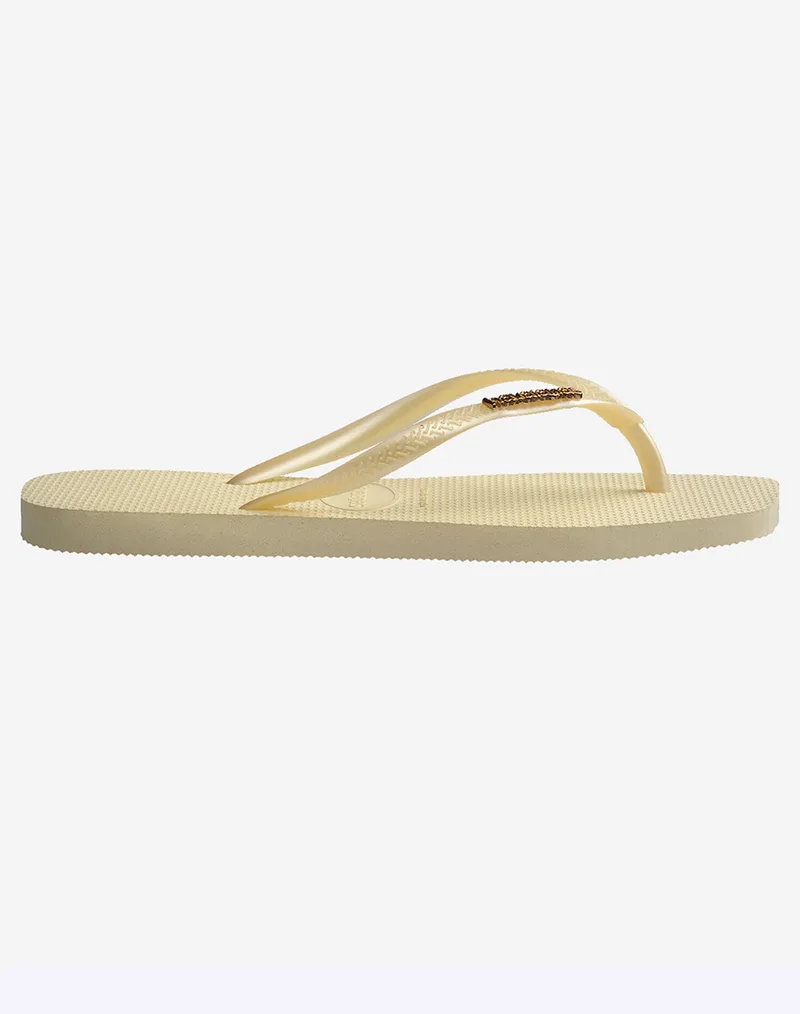 HAVAIANAS HAV. SQUARE LOGO METALLIC 4148257-09256 Cream