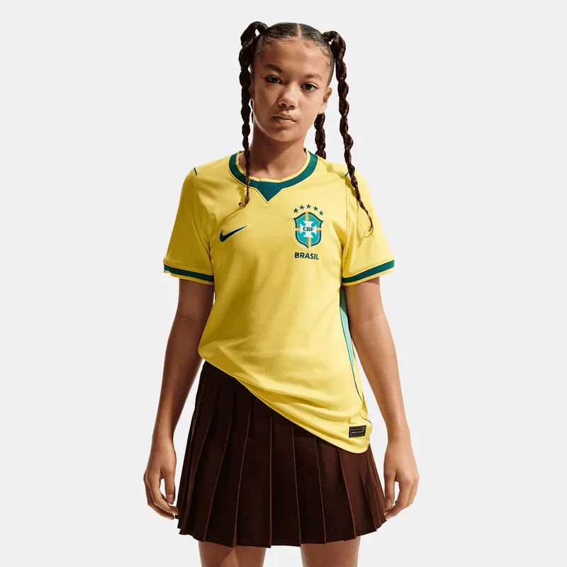 Nike Εθνική Βραζιλίας 2026 Stadium Home Παιδική Ποδοσφαιρική Φανέλα (9000257040_90948)