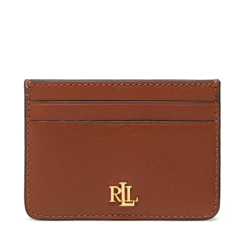 Θήκη πιστωτικών καρτών Lauren Ralph Lauren Slim Card 432876732002 Καφέ