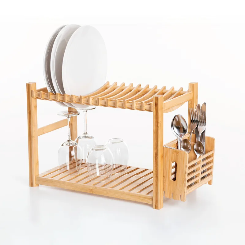5Five Πιατοθήκη Bamboo Δυόροφη Simply Smart 53cmX24cm