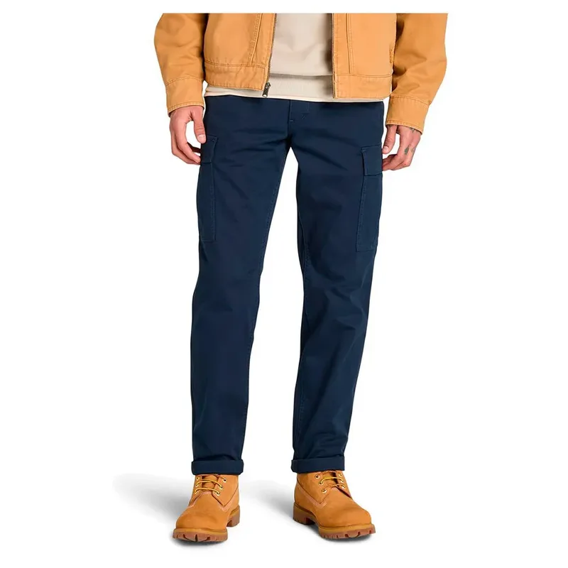 Timberland Ανδρικό Παντελόνι Twil Cargo Pant TB0A6H37433 Μπλε