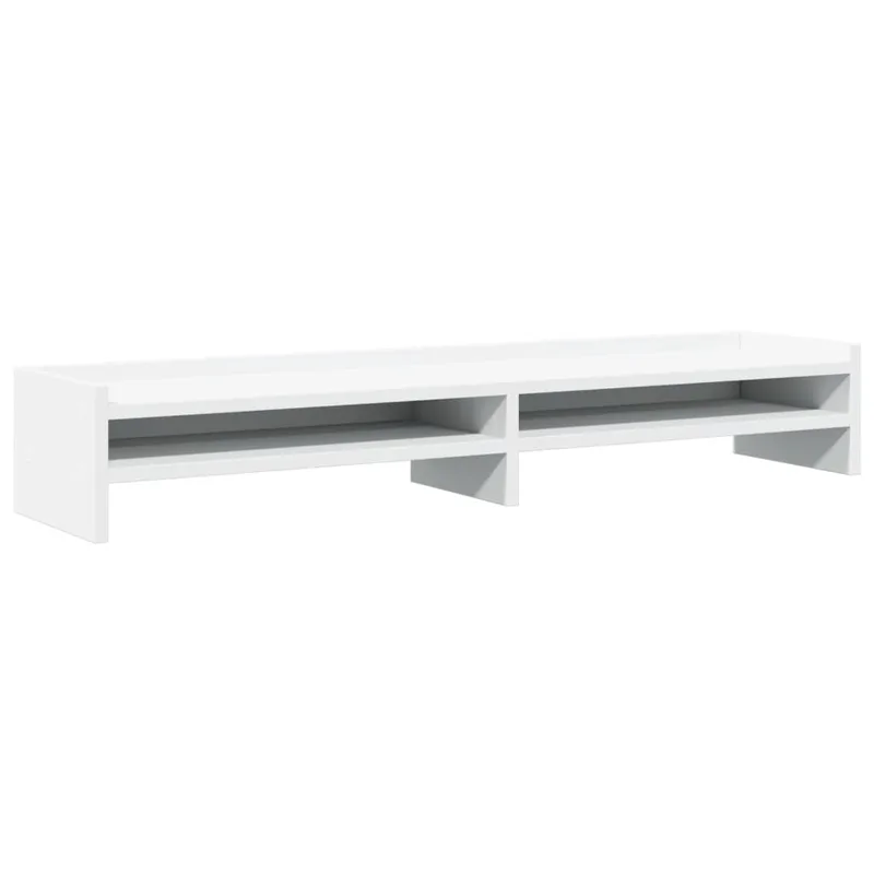 vidaXL Βάση Οθονών Λευκή 100x24x16 εκ. από Επεξ. Ξύλο