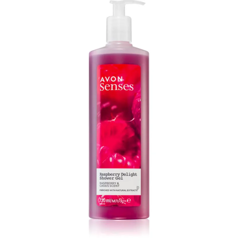 Avon Senses Raspberry Delight περιποιητικό τζελ ντους 720 ml