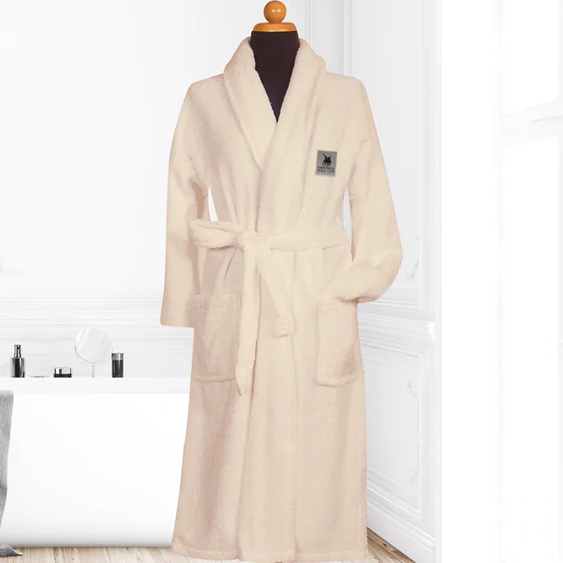 Μπουρνούζι Greenwich Polo Cozy 3201 Ecru - MEDIUM