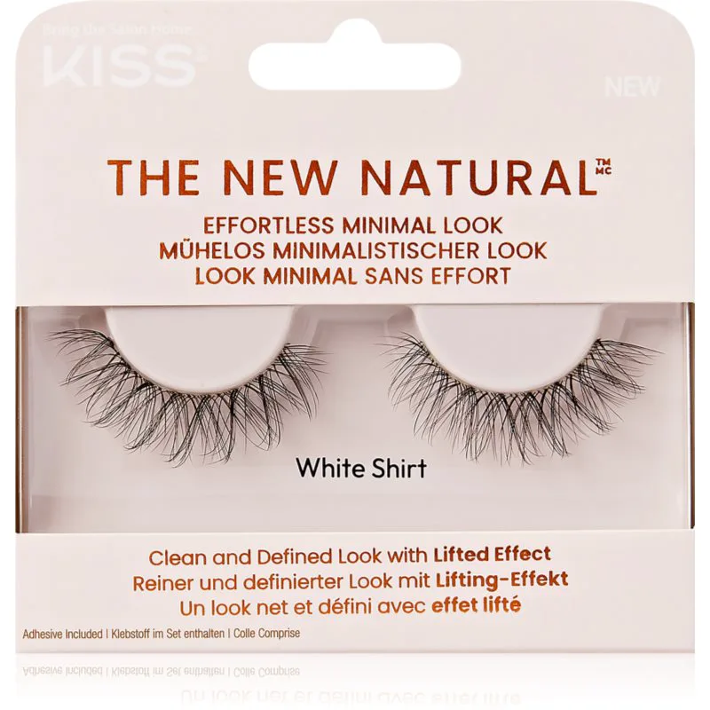 KISS The New Natural Effortless Minimal Look τεχνητές βλεφαρίδες White Shirt 1 ζευγάρι