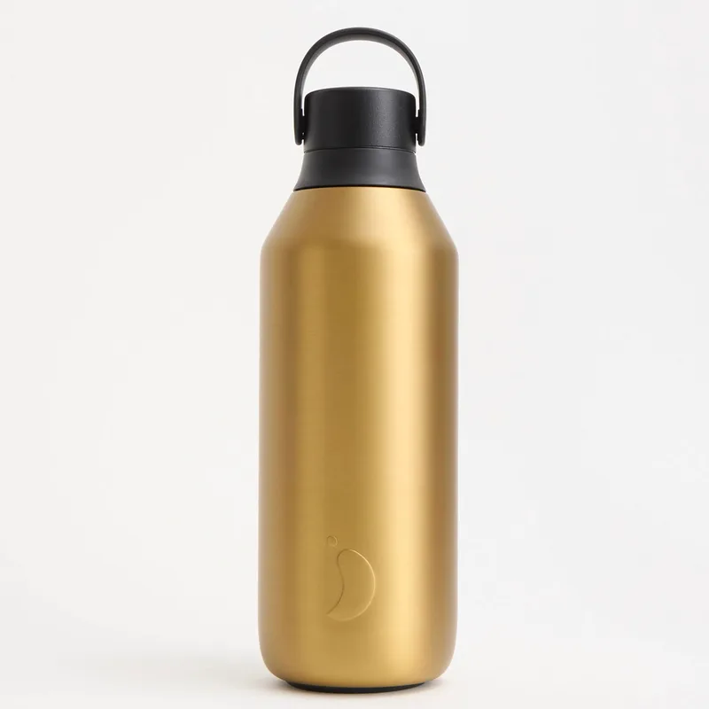Μπουκάλι Θερμός 500ml Chilly's Series 3 Metals Fools Χρυσό