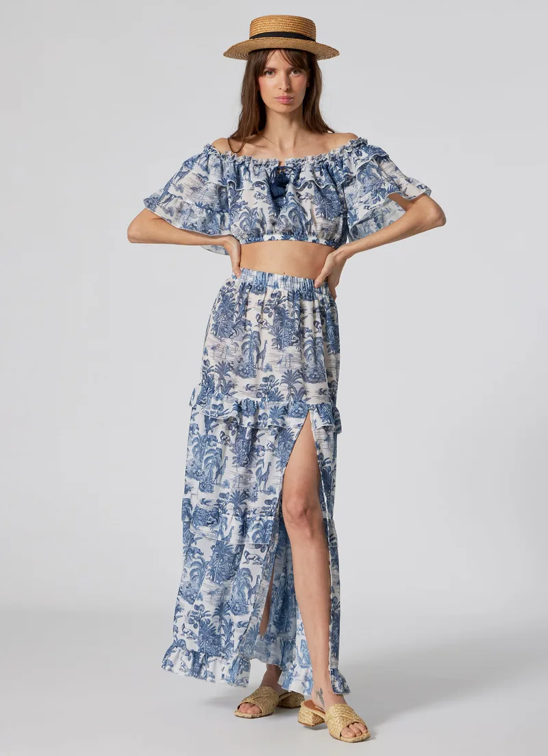 WOMEN'S LONG SKIRT JUNGLE