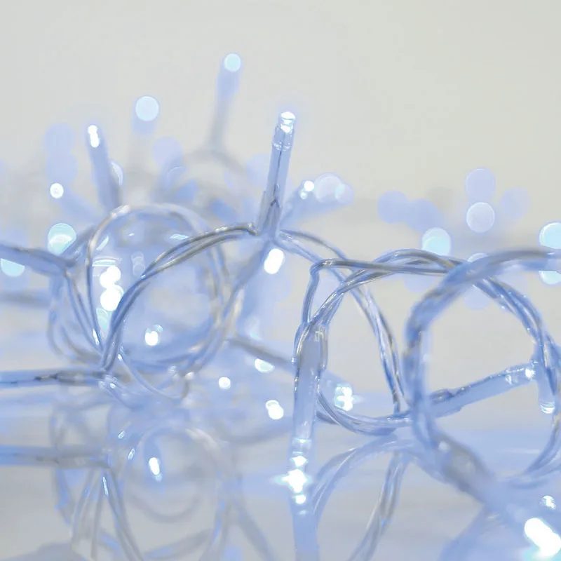 Χριστουγεννιάτικα Λαμπάκια 144 Led Βροχή 6μ Μπλε Σταθερά Επεκτεινόμενο Eurolamp 600-06597