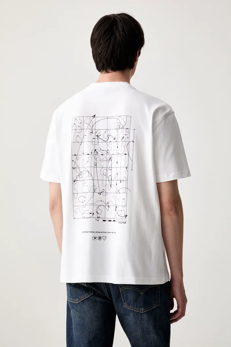 G-Star t-shirt ανδρικό βαμβακερό Back gr relaxed