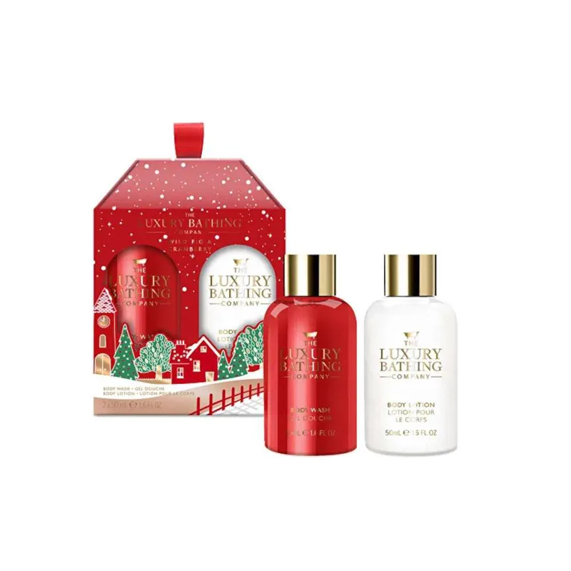 The Luxury Bathing Company Body Glow Duo Λοσιόν 50ML & Αφρόλουτρο Σώματος 50ML Wild Fig & Cranberry