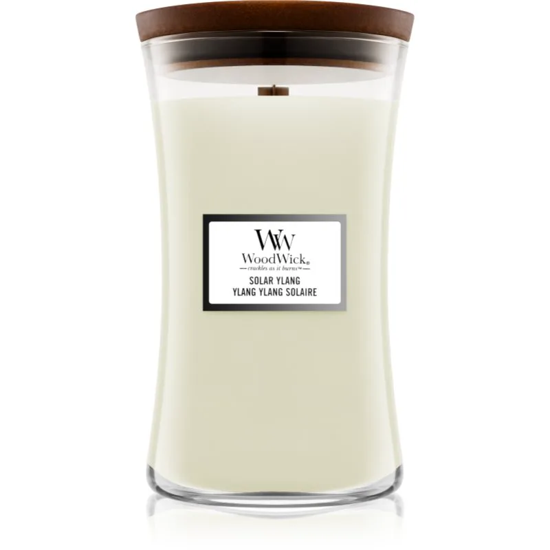 Woodwick Solar Ylang αρωματικό κερί με ξύλινο φιτίλι 609.5 γρ