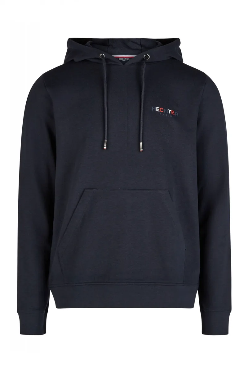 HECHTER ΦΟΥΤΕΡ HOODIE LOGO ΜΠΛΕ ΣΚΟΥΡΟ