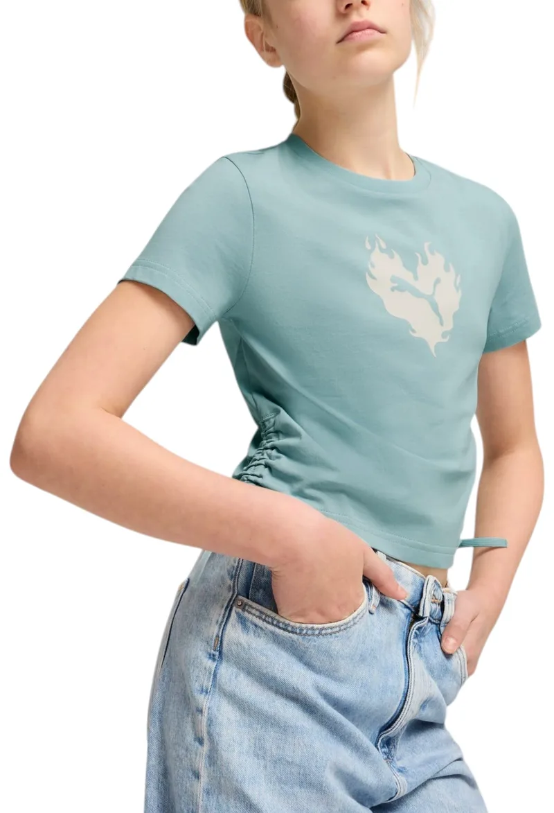 Μπλούζα Κοντομάνικη Puma Flaming Love Knotted Tee 685108-67 Κορίτσι