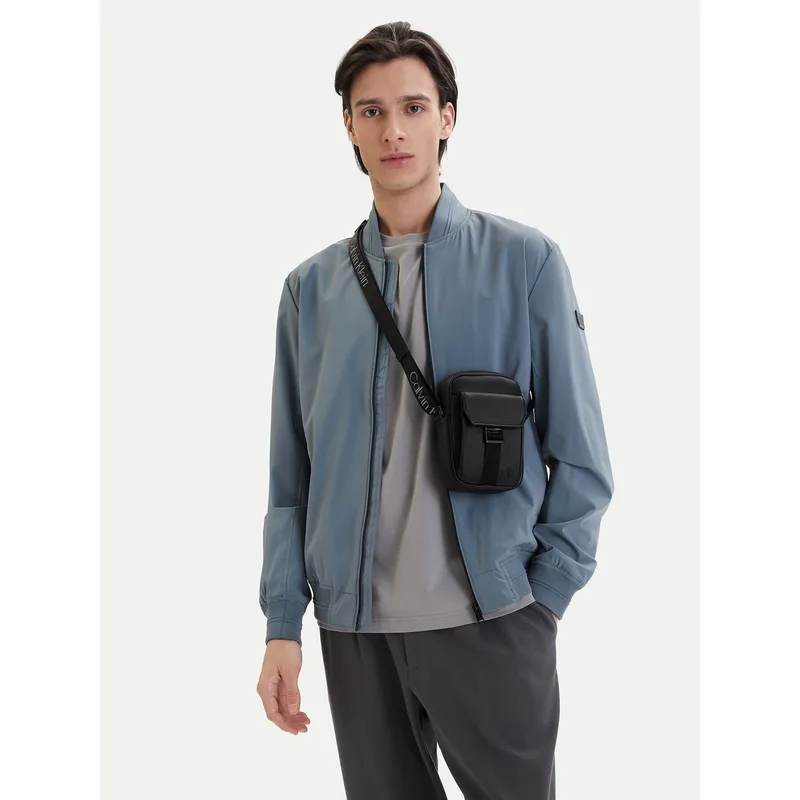 Τσαντάκι Calvin Klein Webbing Strap Slim Reporter LV04D3281G Μαύρο