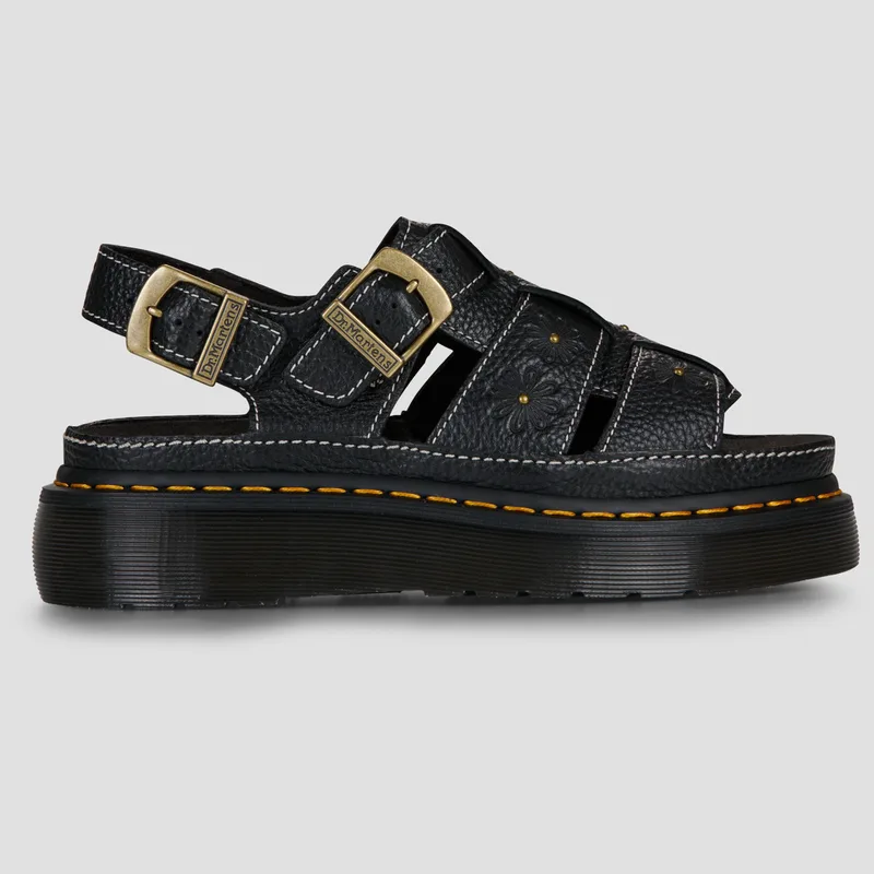 Σανδάλια με πλατφόρμα Dr. Martens Wrenlie Sandal Black Grizzly