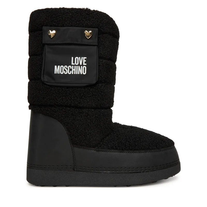 Μπότες Χιονιού LOVE MOSCHINO JA24452G0NISM00A Μαύρο