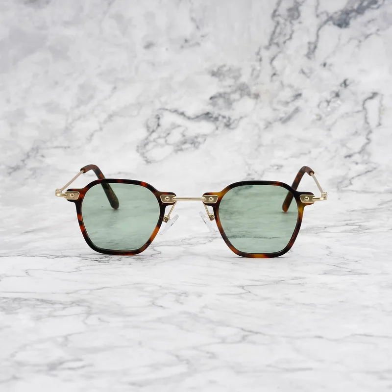 LOGAN 43EP12M - LOGAN - MATT TORTOISE - LIGHT GREEN Sunglasses | Matt Tortoise | Light Green Shades | Explicit Poets Sunglasses