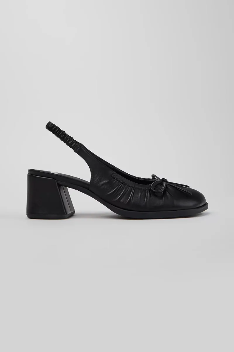 Camper γυναικεία δερμάτινα mules "Kora" - K201896-001 Μαύρο