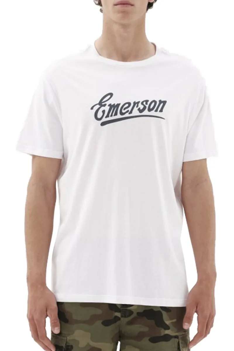 Μπλούζα Κοντομάνικη Emerson Με Στάμπα 231.EM33.130-WHITE Ανδρικό