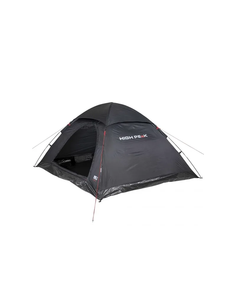 High Peak Monodome Σκηνή Camping Igloo Μαύρη 3 Εποχών για 4 Άτομα 240x210x130εκ. 10310