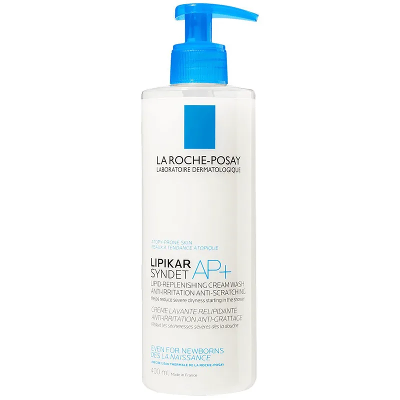 La Roche-Posay Lipikar Syndet AP+ Κρέμα Καθαρισμού για Αναπλήρωση των Λιπιδίων, Κατά των Ερεθισμών & του Κνησμού 400ml