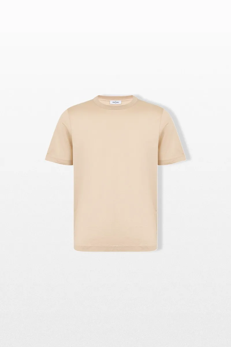 GRAN SASSO Ανδρικό Μπεζ Round Neck T-Shirt