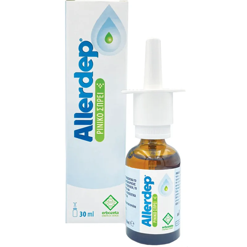 Erbozeta Allerdep Nasal Spray Ρινικό Σπρέι που Ανακουφίζει από τη Συμφόρηση & την Καταρροή Χρήσιμο σε Αλλεργική, μη Αλλεργική Ρινίτιδα & Κρυολόγημα 30ml