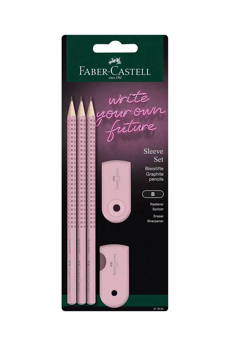 Faber-Castell Blist σετ 5 τεμάχια - 3 μολύβια , 1 γόμα και 1 ξύστρα - 077217084