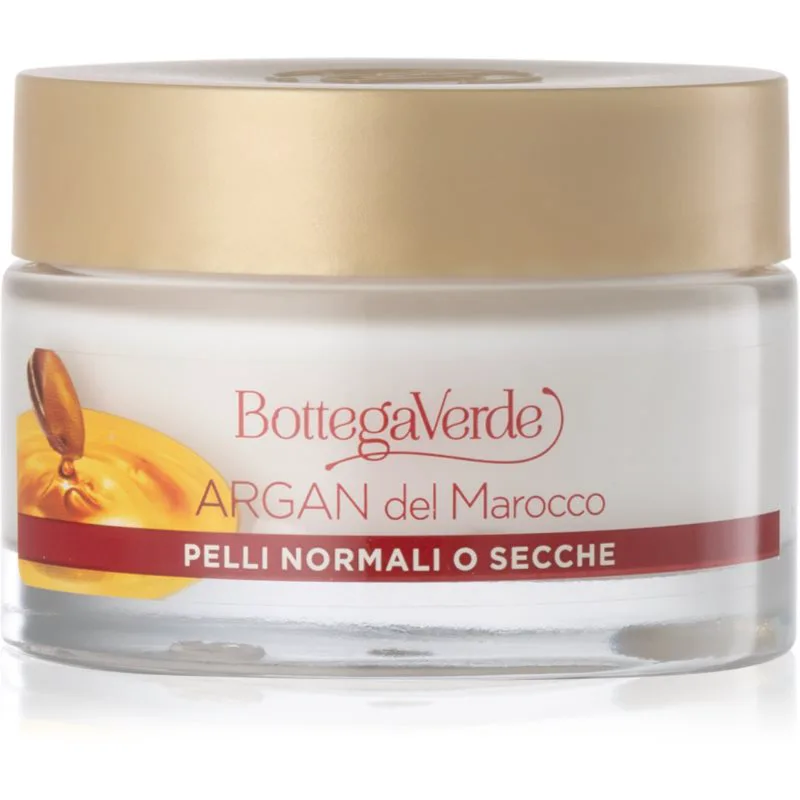 Bottega Πράσινο Argan del Marocco θρεπτική κρέμα προσώπου ενάντια στα σημάδια της γήρανσης 50 ml