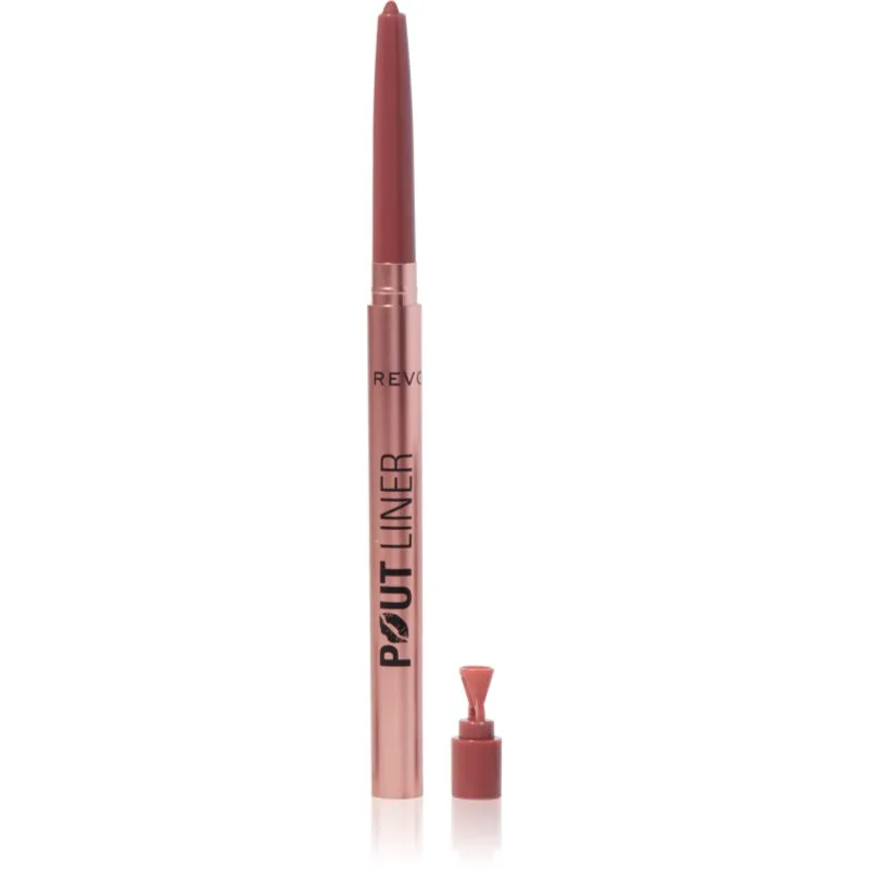 Revolution Pout Liner μολύβι για τα χείλη για αύξηση του όγκου απόχρωση Doll Warm Nude 0.2 γρ