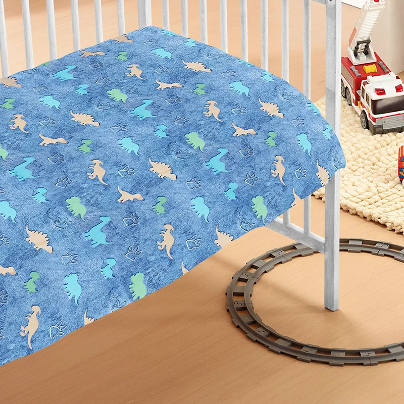 Κουβέρτα Fleece Κούνιας 110X140 Dimcol Dinosaur (110x140)