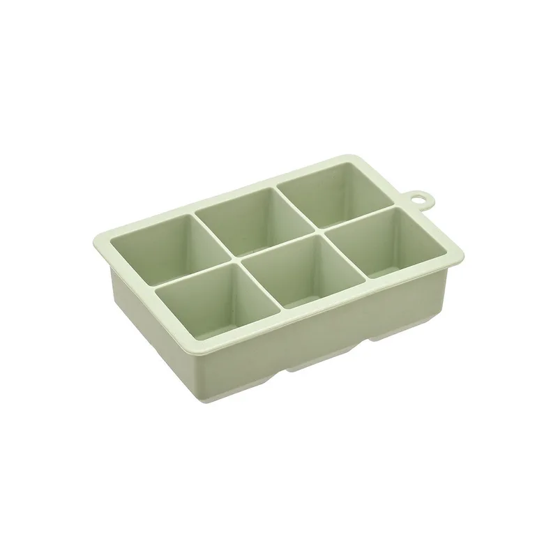 ESTIA ΠΑΓΟΘΗΚΗ ΣΙΛΙΚΟΝΗΣ 6 ΘΕΣΕΩΝ MINT GREEN 16x10x4 cm 01-14971