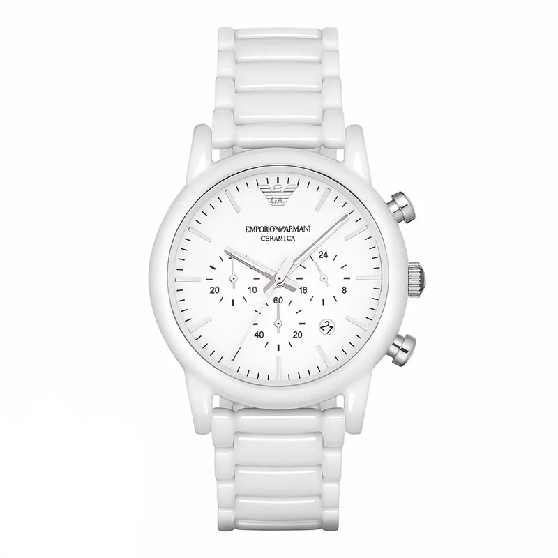 EMPORIO ARMANI Luigi White Ceramic Chronograph AR1499