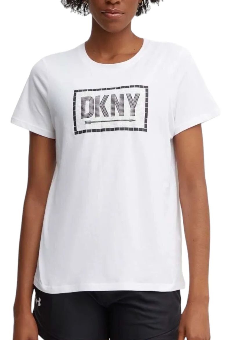 Μπλούζα Κοντομάνικη DKNY Με Λογότυπο DP4T9724-WHT-WHITE Γυναικείο
