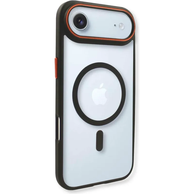 Θήκη iPhone Air Bodycell DualTone Hybrid Case Διάφανη Σκληρή με MagSafe & TPU Bumper - Black (5206015085222)