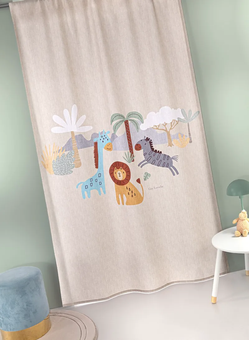 Παιδική Κουρτίνα Guy Laroche Bebe Jungle Natural 145x270