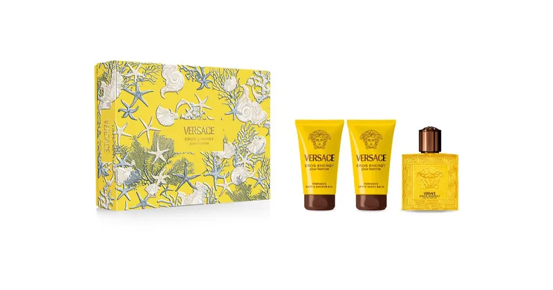 Versace Eros Energy Gift Set for Men Eau de Parfum 50 ml + Scented Shower Gel 50 ml + Post-shave Balm 50 ml