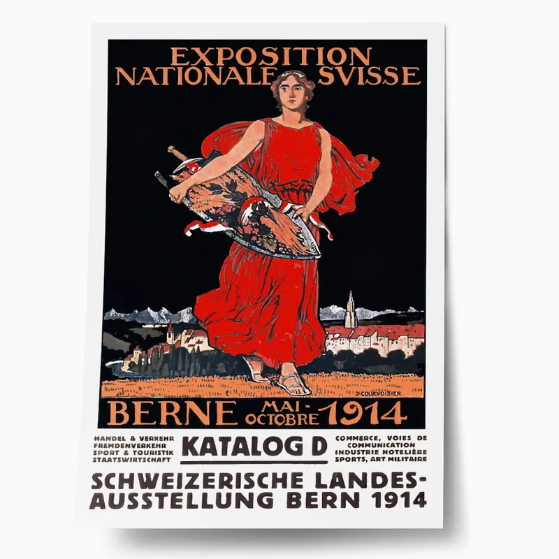 Πόστερ 1914 SWISS NATIONAL EXHIBITION B